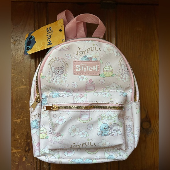 Disney Other - Disney Stitch Pink Kids Backpack